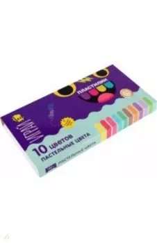 Пластилин классический Играй, 10 пастельных цветов