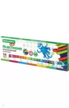 Пластилин классический Kids, 24 цвета