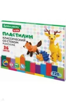 Пластилин классический Kids, 36 цветов
