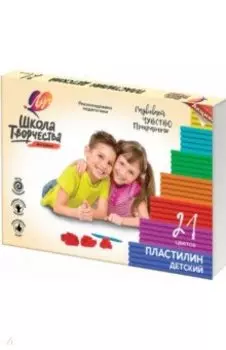 Пластилин классический Школа творчества, 21 цвет