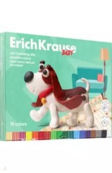 Пластилин мягкий восковой Baby, 18 цветов, со стеком