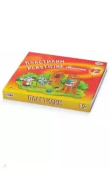 Пластилин Мультики, 12 цветов