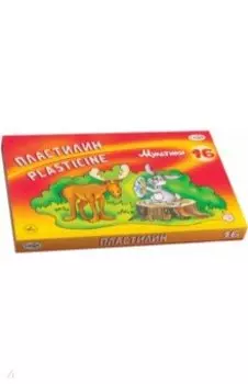 Пластилин Мультики 16 цветов (280027)