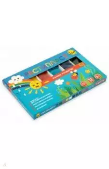 Пластилин Расти, 12 цветов, растительный