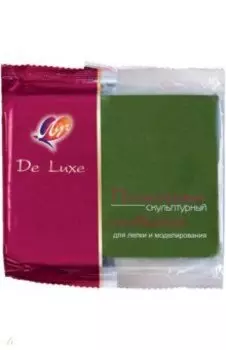 Пластилин скульптурный "De Luxe" (300 гр, оливковый, твердый) (24С1506-08)