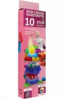 Пластилин Stop Bacteria, 10 цветов