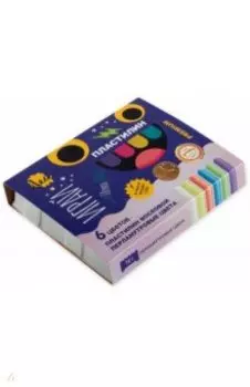 Пластилин восковой Играй, 6 перламутровых цветов