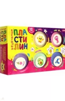 Пластилин воздушный в баночках, 12 штук