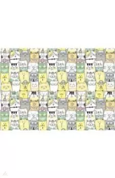 Плёнка цветная для уроков труда 500х700 мм Коты