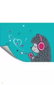 Плёнка цветная для уроков труда 50х70 см, Ежик (54030)