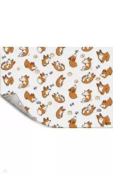 Плёнка цветная для уроков труда 50х70 см, Корги (54035)