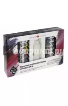 Подарочный набор художественный акриловых красок "Мастер-Класс" (12 цветов, тубы 18 мл) (12341966)