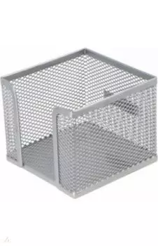 Подставка для бумажного блока прямоугольная металлическая Compass, Classic, серебряная