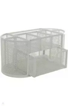 Подставка для канцелярских принадлежностей, 9 отделений, белая