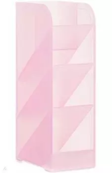 Подставка для пишущих принадлежностей, 5 отделений, розовая (8932Pink)