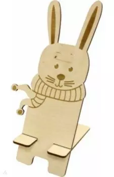 Подставка для телефона "Зайчик" сборная модель