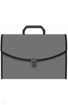 Портфель, 6 отделений, А4, серый