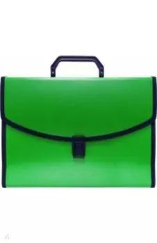 Портфель, 6 отделений, А4, зеленый
