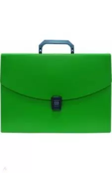 Портфель, 6 отделений, А4, зеленый