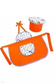 Поварской колпак и фартук, оранжевый (3151)