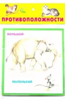 Противоположности. 20 карточек с картонным клапаном