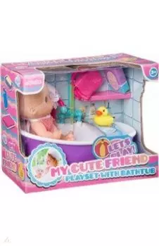 Пупс в ванне с аксессуарами