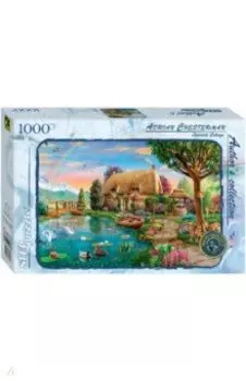 Puzzle-1000 "Коттедж на берегу" (79551)