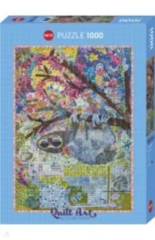 Puzzle-1000 Лоскутное искусство. Ленивец