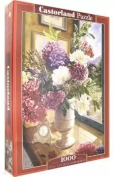 Puzzle-1000. Натюрморт с гортензиями