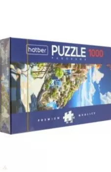 Puzzle-1000 Панорама. Санторини