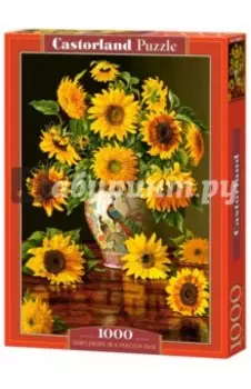 Puzzle-1000. Подсолнухи в вазе