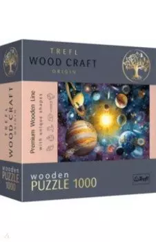 Puzzle-1000 Путешествие по Солнечной системе, деревянный