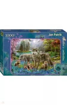 Puzzle-1000 "Семья волков весной"