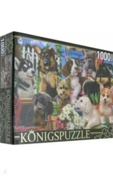 Puzzle-1000 "Собачки в саду" (ФK1000-3589)