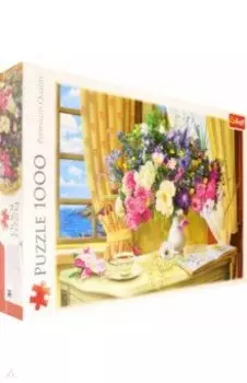 Puzzle-1000. Утренние цветы