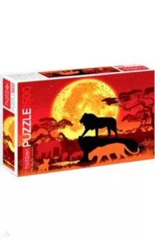 Puzzle-1500 Полнолуние. Саванна