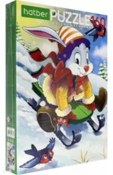 Puzzle-160 ECO. Зайка на горке