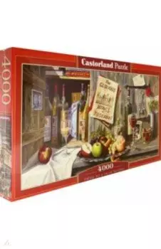 Puzzle-4000. Натюрморт. Вино и фрукты