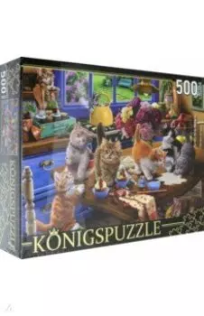 Puzzle-500. Котята на кухне