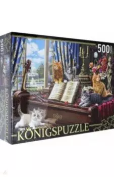 Puzzle-500. Котята на рояле