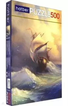 Puzzle-500 "Парусник на волнах" (500ПЗ2_18448)