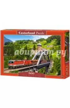 Puzzle-500 Поезд на мосту