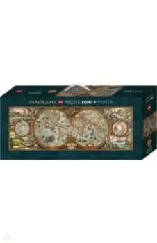 Puzzle-6000 Карта полушарий, панорама