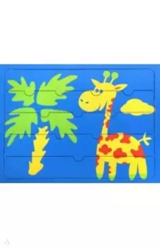 Рамка-пазл "Жирафик" + раскраска (27-1003)