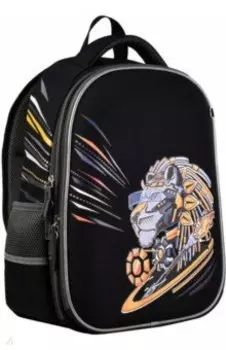 Ранец школьный Кибер лев, полиэстер, 29х39.5х14 см