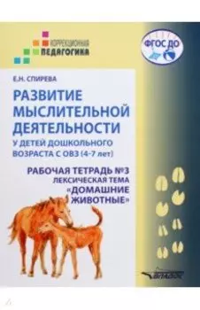 Развитие мыслительной деятельности у детей дошкольного возраста с ОВЗ (4-7 лет). Рабочая тетрадь № 3