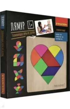 Развивающая деревянная игра-головоломка "Лямур" (ВВ4183)