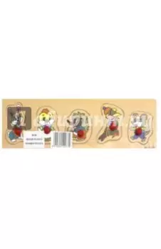 Развивающая деревянная игра Зверята