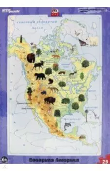 Развивающий пазл "Северная Америка" (большие) (80457)