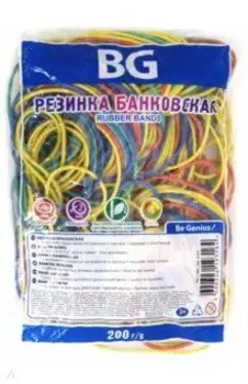 Резинка банковская 60 мм 200 г, цветная, 400 штук (RBC_200 6157)